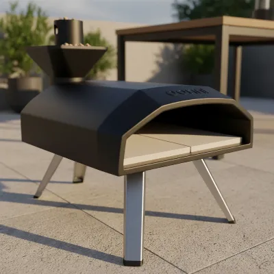 Ooni Fyra 12 pizza oven showcasing its portable design and durable build quality